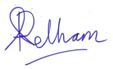 Ann Pelham signature